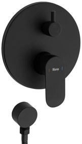 Set de duș incastrat Rea HYPER Negru Mat BOX
