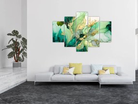 Tablou - Abstractizare verde (150x105 cm)