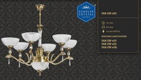 Candelabru 6 brate design clasic realizat manual Farini