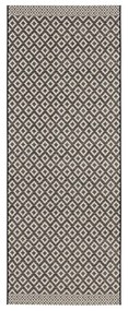 Covor Zala Living Minnia, 76 x 200 cm, negru-bej