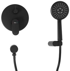 Set de duș incastrat Rea HYPER Negru Mat BOX