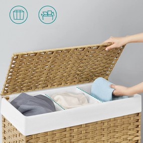 Coș de rufe din plastic 66 x 33 x 66 cm