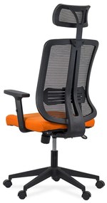 Scaun ergonomic cu tetiera si brate reglabile OFF 402 portocaliu