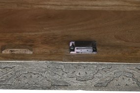 Comoda, gri, din lemn masiv sculptat, Arvane