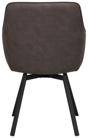 Set de scaune de sufragerie gri 2 buc. tapițat Alison – Rowico