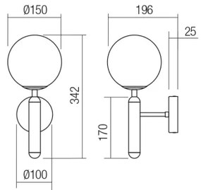 Lampă de perete Redo 01-3127 HAIKU 1xE14/28W/230V negru