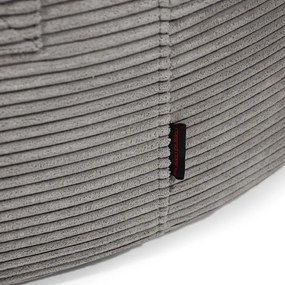 Fotoliu bean bag crem cu tapițerie din catifea reiată Roll 105 – SLOWDOWN