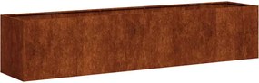 vidaXL Jardinieră Rusty 200x40x40 cm Oțel pentru intemperii