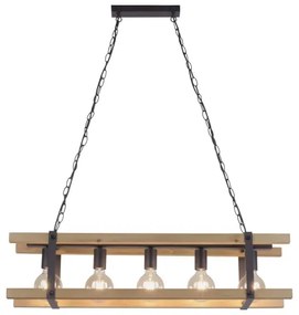 Leuchten Direkt 15685-79 - Lustră pe lanț EDITH 5xE27/60W/230V