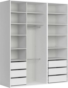 Dressing FLEX, alb, PAL, 195x66x240 cm
