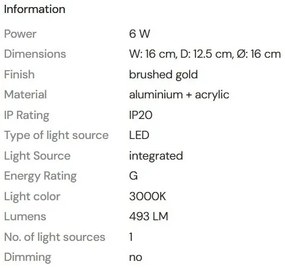 Aplica de perete LED design decorativ Lipari
