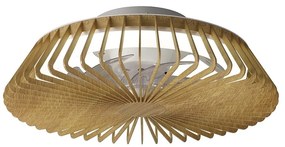 Lustra LED cu Ventilator si telecomanda HIMALAYA Mini lemn