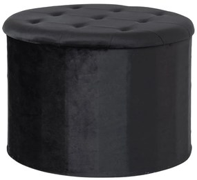 442747 House Nordic Taburet puf cu depozitare „Arya”, negru