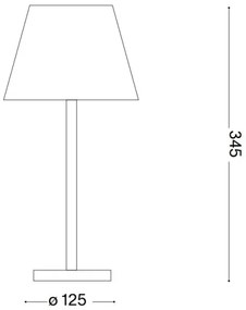 Ideal Lux - Lampă LED tactilă dimabilă LOLITA LED/2,8W/5V IP54 negru