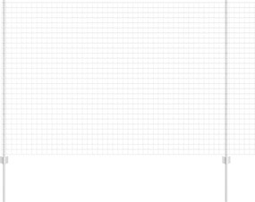 vidaXL Gard cu Stâlp Argintiu 1,5 x 10 m Oțel