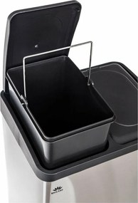 Coș sortare deșeuri Brilanz Savery, 2 x 20 l, inox, 40 l
