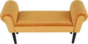 Bancă, catifea Velvet, maro-miere/negru, BURDA
