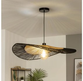 Brilagi - Lustră LED suspendată pe cablu CERIA BOHO 1xE27/40W/230V Ø 80 cm negru/maro