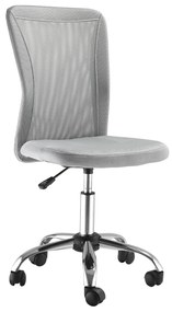 Vinsetto Scaun de Birou Ergonomic Fără Cotiere din Țesătură tip Plasă Gri | Aosom Romania