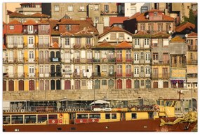 Tablou - Cartierul Waterfront, Portugalia (90x60 cm)