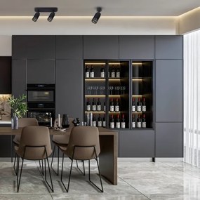 Spot VERTICAL 2xGU10/8W/230V negru