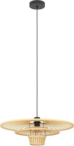 Eglo 44012 - Lustră suspendată LYDNEY, 1xE27/40W/230V, bambus