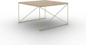 Masuta de cafea, Nelia, ADRK Furniture (Culoare: Auriu / Alb)