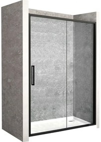 Rea Rapid Slide uși de duș 160 cm culisantă negru semi lucios/sticlă transparentă REA-K6406