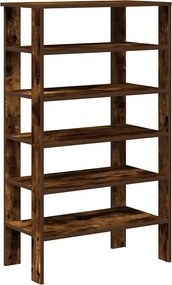 vidaXL Pantofar, stejar fumuriu, 61x32x105 cm, lemn prelucrat