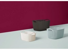 Coș depozitare Curver Knit, 3 l, alb