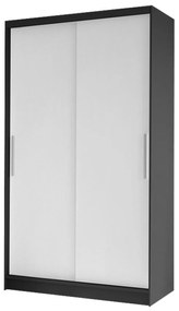Dulap de haine Keira I (Alb + Negru). 1060167