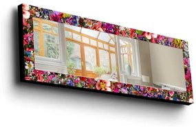 Oglindă de perete 120x40 cm pin/flori
