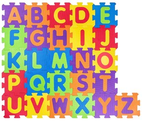 Plastica Alfabet puzzle spumă, 60 piese