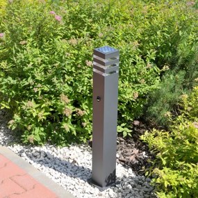 Lampă exterior TEKSAS cu senzor 1xE27/12W/230V IP44, 74 cm, antracit