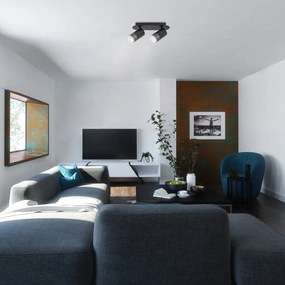 Plafoniera moderna minimalista cu 2 spoturi Zircon