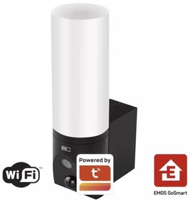 Cameră LED inteligentă de exterior cu sursă de lumină GoSmart LED/12W/230V IP65 Wi-Fi Tuya negru