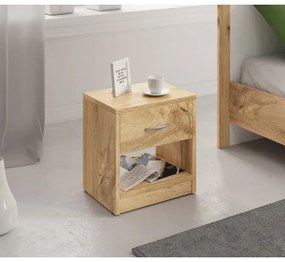 Noptieră NED, stejar Wotan