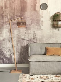 Lampa de podea eco din bambus Bhutan S 25x20, negru/ natur