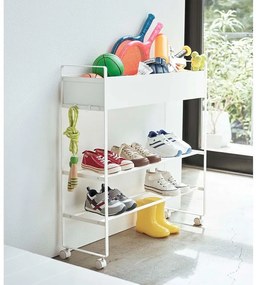 Pantofar pentru copii alb din metal 74,5x74,5x22 cm Tower – YAMAZAKI