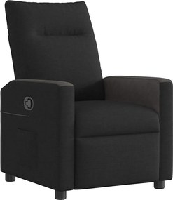 vidaXL Fotoliu rabatabil, negru, material textil