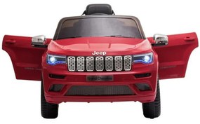 Masinuta Electrica cu acumulator pentru copii NOVOKIDS™ Jeep Grand Cherokee, Roti din Cauciuc EVA, Max 30 kg ,Usi cu deschidere ,Baterie12V ,2 Viteze