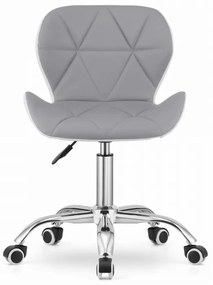 Set pentru birou masa de birou TAYLOR SONOMA 100x50 cm + scaun de birou AVOLA din piele ecologica gri-alb