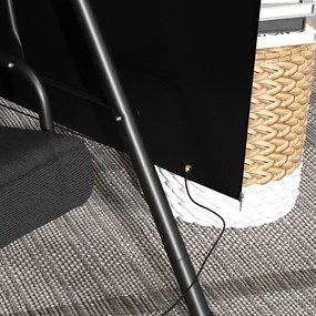 Outsunny Husa de Protectie balansoar de Gradina panza impermeabila dim. 2,15L x 1,55l x 1,5H m PE Negru | Aosom Romania