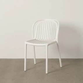 Scaun de dining alb din plastic Alia – Ixia