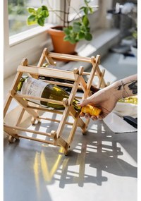 Raft de vin din bambus - Bonami Essentials