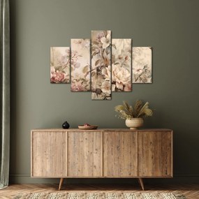 Tablou - Vintage pictura pasăre (150x105 cm)