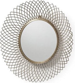 Oglinda decorativa din tije metalice finisaj alama JUICE AA0903R53 JG