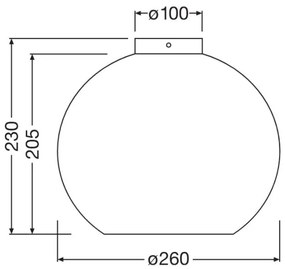 Plafonieră Ledvance DECOR CARDBOARD 1xE27/15W/230V d. 26 cm