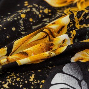 Fata de perna din microfibra GOLD BUTTERFLY 50x70 cm, negru