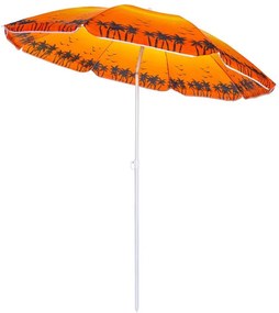 Umbrela de plaja Muhler U5037 651449, 180x180 cm, Fara suport, Brat rabatabil, 8 spițe, Multicolor